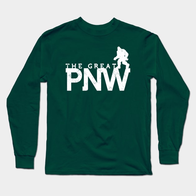 PNW Sasquatch Long Sleeve T-Shirt by dustbrain